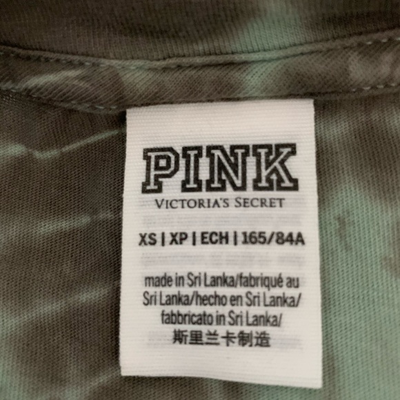 PINK Victoria’s Secret Palm Leaf Long Sleeve Top - Picture 3 of 3